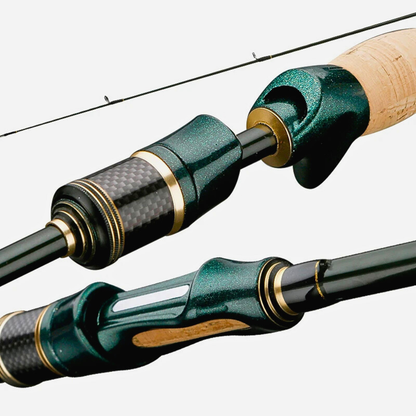 Vara CEMREO MACAN em Carbono – Spinning e Casting | Portátil, Forte e Precisa (Ação Rápida FAST)