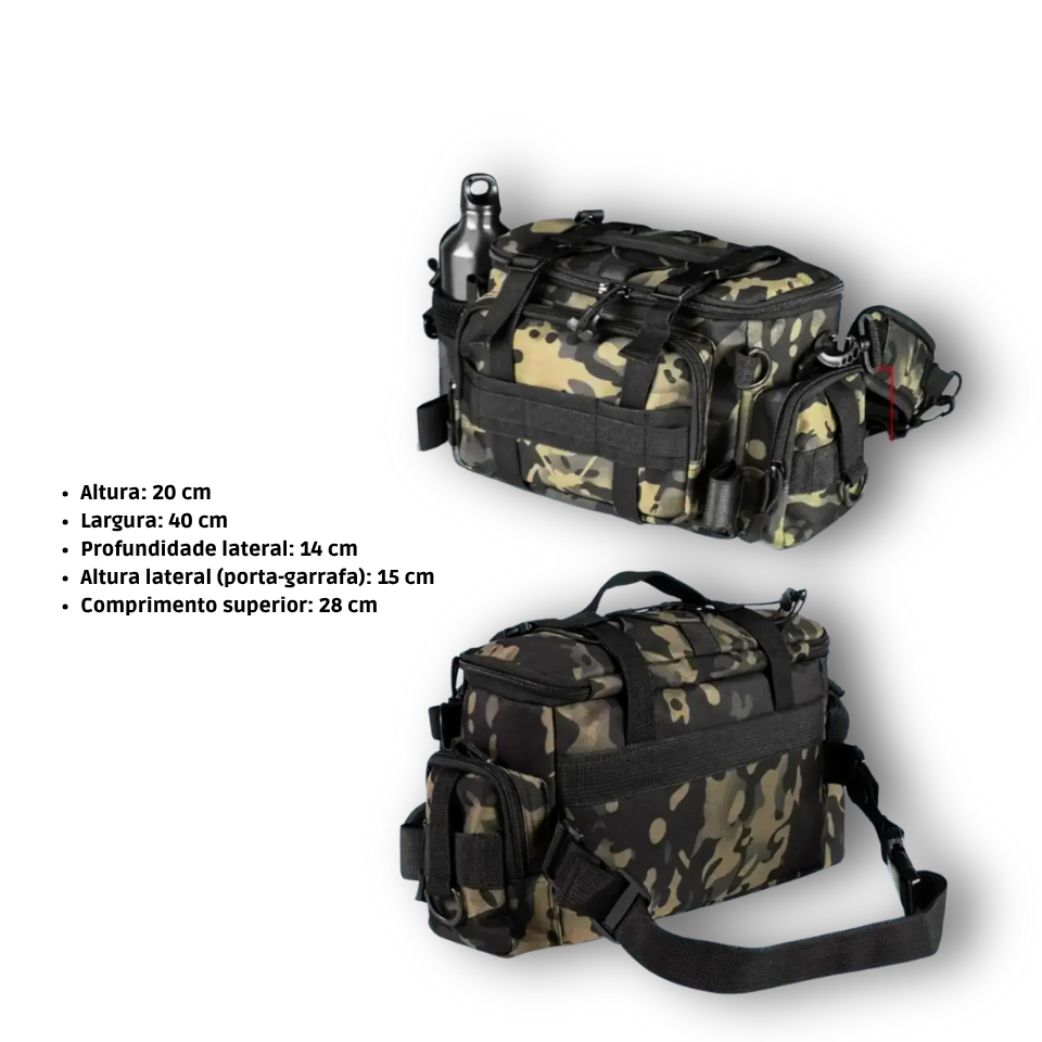 Mochila Sling Fishing Pro Térmica com Suporte para Vara