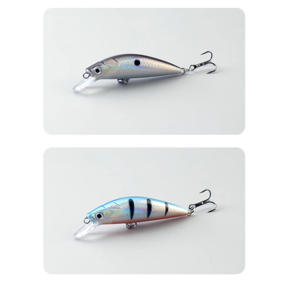 Kit Iscas Minnow Meia-Água TAIYU 5pcs 50mm 6,3g – Luminosa Slow Sinking