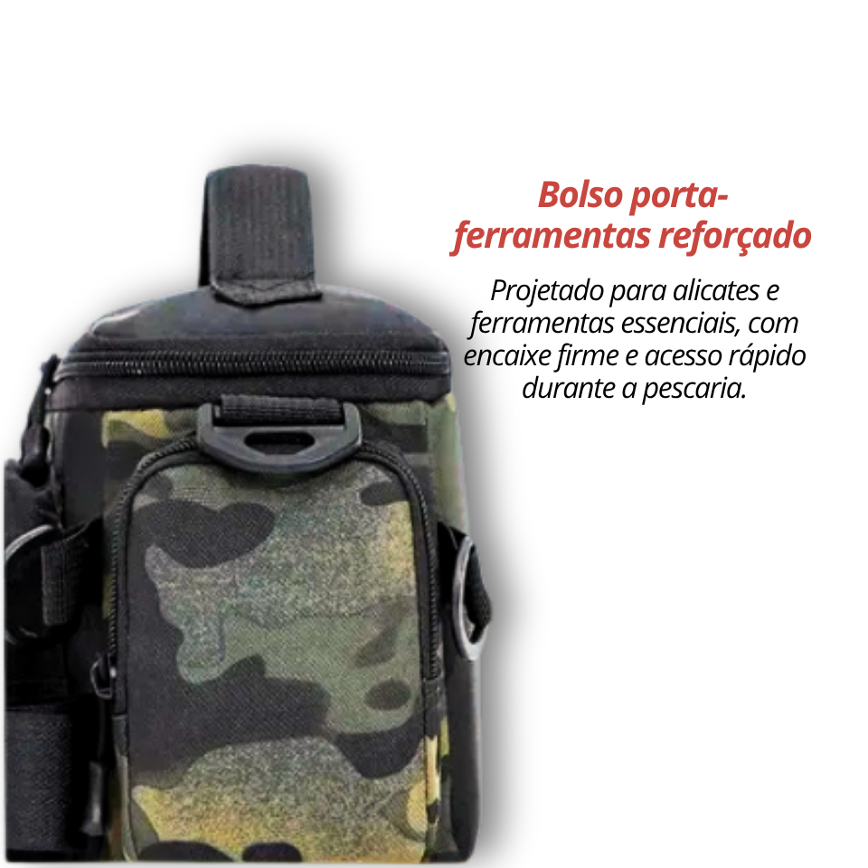 Mochila Sling Fishing Pro Térmica com Suporte para Vara