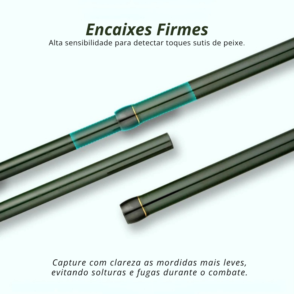 Vara CEMREO MACAN em Carbono – Spinning e Casting | Portátil, Forte e Precisa (Ação Rápida FAST)