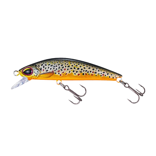 Isca de meia-água Sinking Minnow Meia-Água 63mm 7.5g – Brown Trout Real