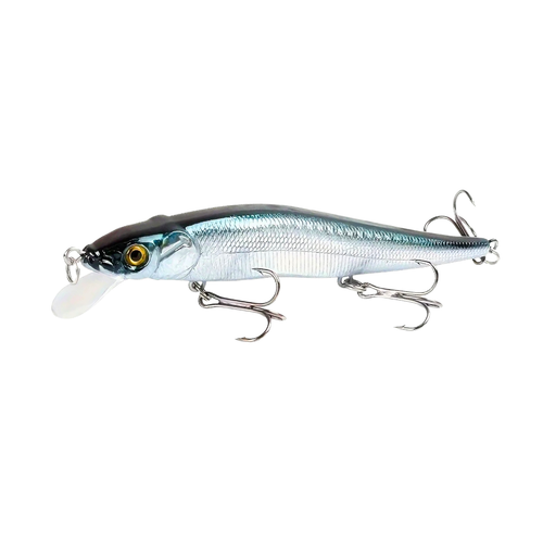 Isca Minnow Meia-Água 11,5cm 14g – Silver Realfish 3X Treble