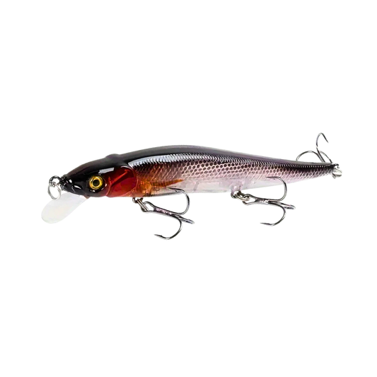 Isca Minnow Meia-Água 11,5cm 14g – Brown Shadow 3X Treble