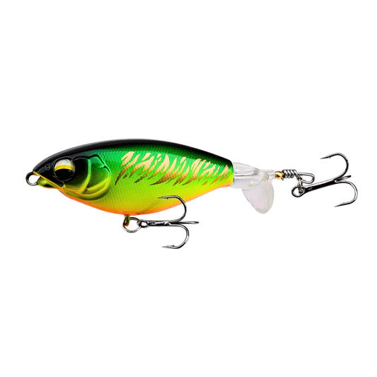 Isca de Superfície Topwater Spin Bait 6g/10g – Cauda Rotativa Green Tiger