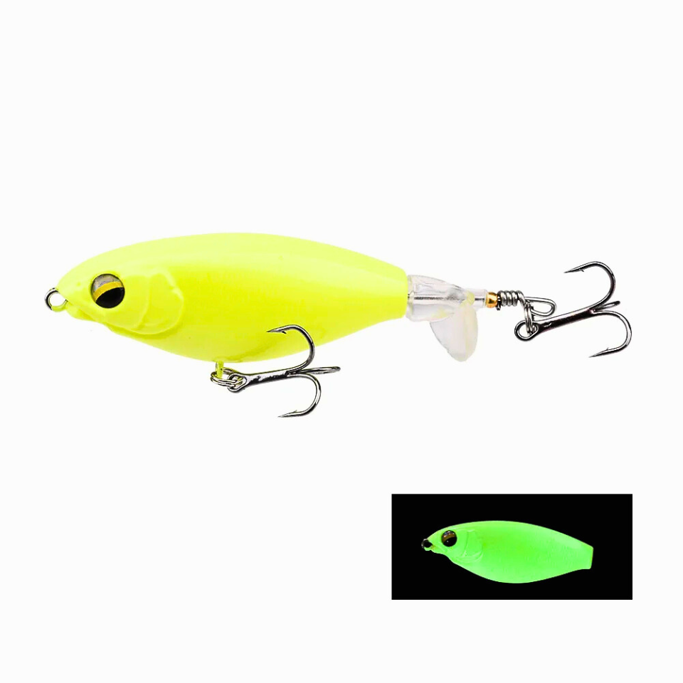 Isca de Superfície Topwater Spin Bait 6g/10g – Glow Yellow