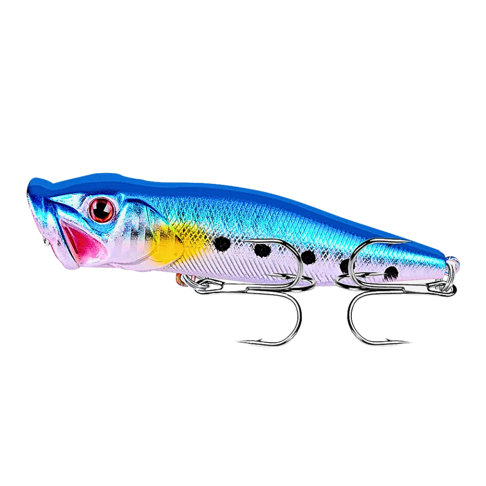 Isca de Superfície Popper Topwater 93 mm 12,5 g – Blue Mackerel