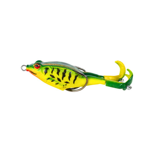 Isca de Superfície Soft Frog Topwater – Double Prop Legs 8 cm – Jungle Strike