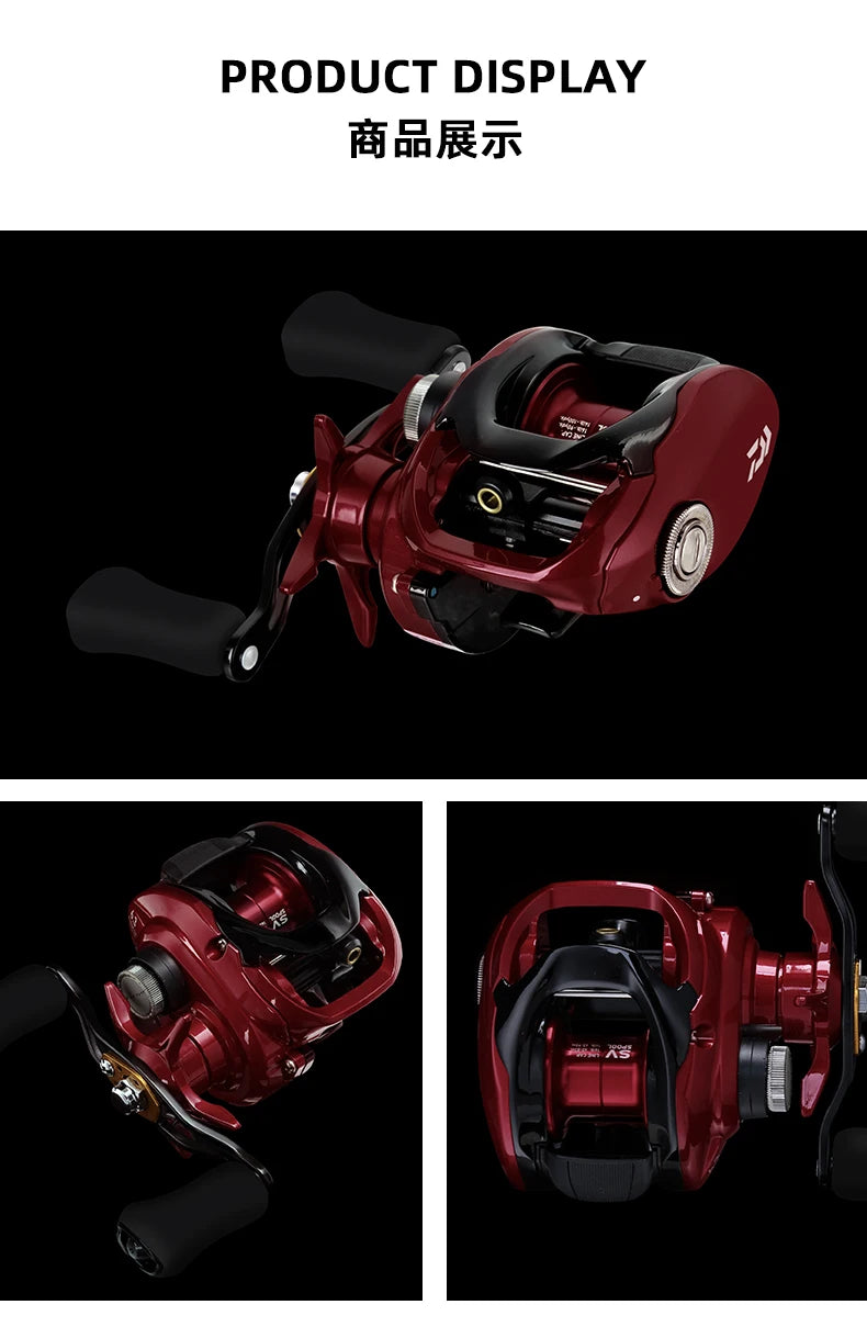 DAIWA FUEGO SV CS 103 Baitcasting Fishing Reel Low Profile 6.3/7.3 Gear Ratio MAX DRAG 5KG 5+1BB