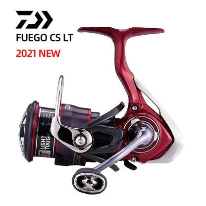 Molinete DAIWA FUEGO CS LT – 6.2:1 | 6+1 Rolamentos, Drag 12 kg, Corpo Metálico Leve e Alta Precisão