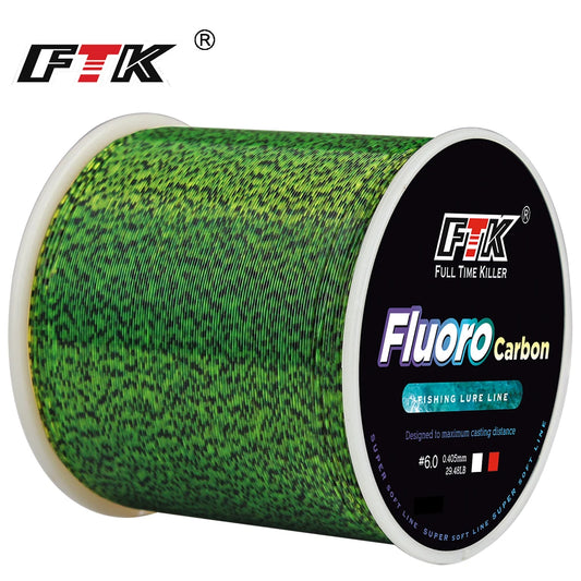 Linha Monofilamento Fluorocarbonada FTK Invisible – 300m / 500m | Alta Resistência e Invisibilidade na Água