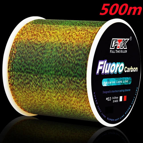 Linha Monofilamento Fluorocarbonada FTK Invisible – 300m / 500m | Alta Resistência e Invisibilidade na Água