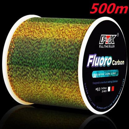 Linha Monofilamento Fluorocarbonada FTK Invisible – 300m / 500m | Alta Resistência e Invisibilidade na Água
