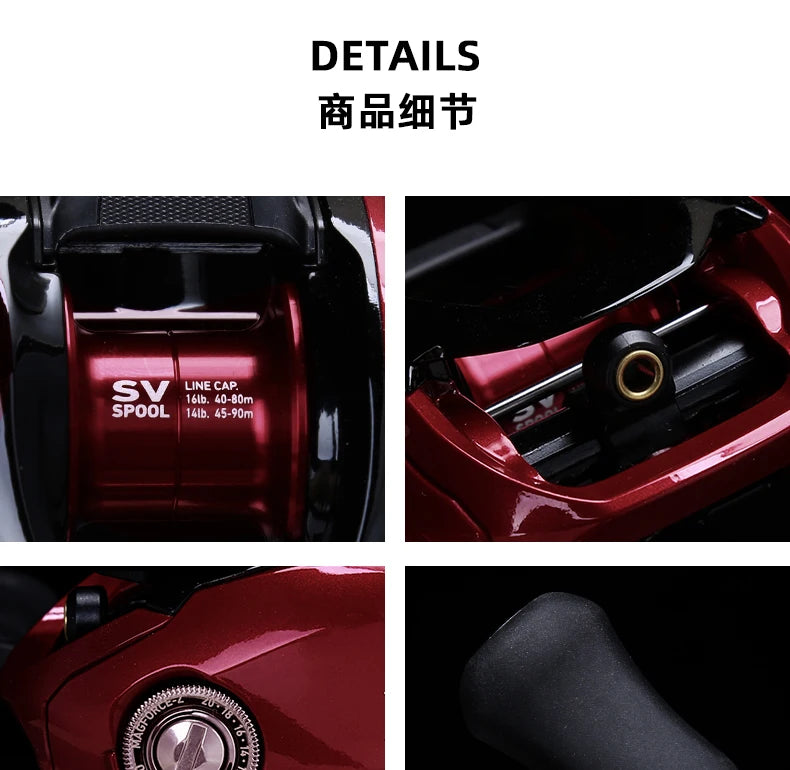 DAIWA FUEGO SV CS 103 Baitcasting Fishing Reel Low Profile 6.3/7.3 Gear Ratio MAX DRAG 5KG 5+1BB