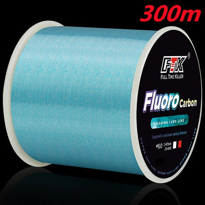 Linha Monofilamento Fluorocarbonada FTK Invisible – 300m / 500m | Alta Resistência e Invisibilidade na Água