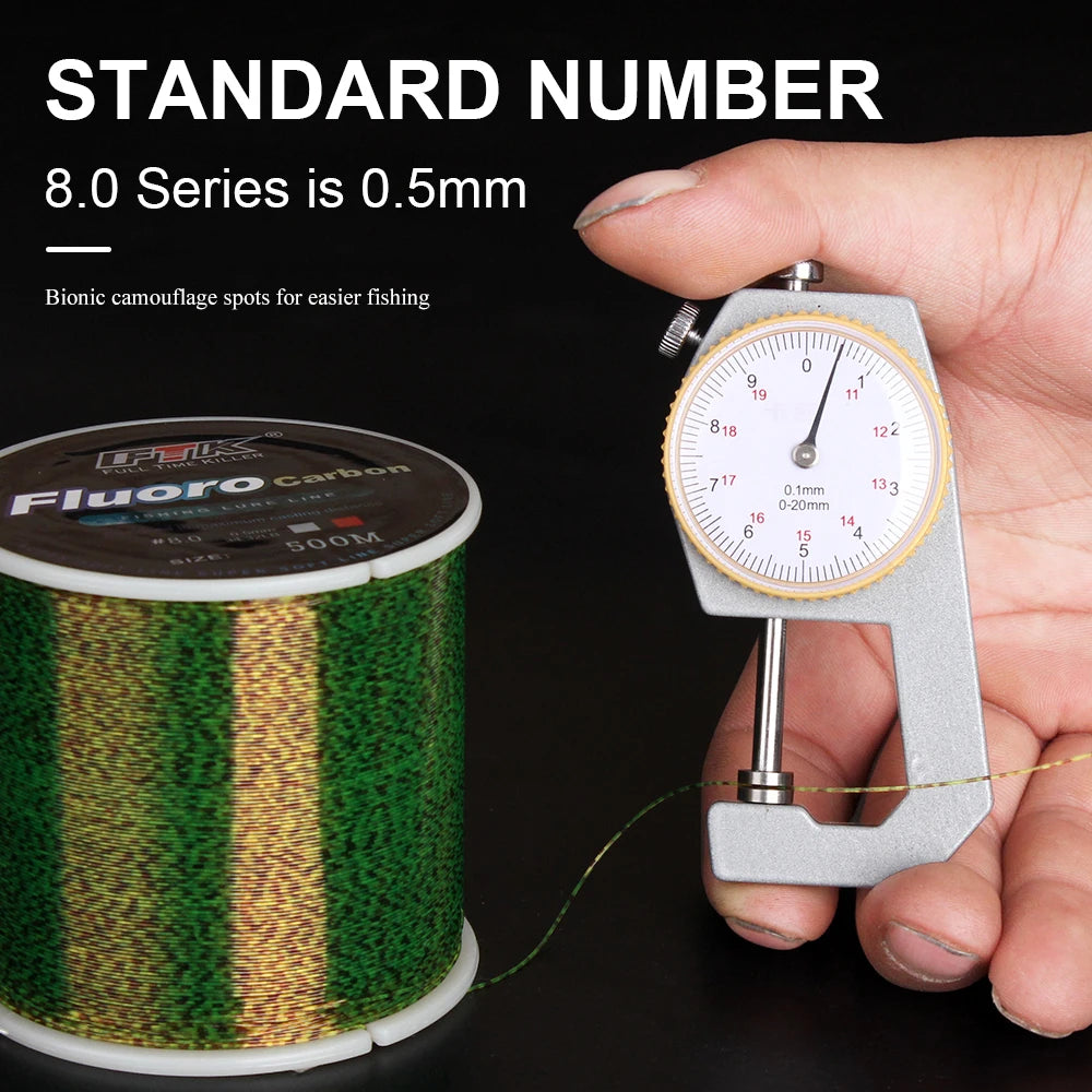 Linha Monofilamento Fluorocarbonada FTK Invisible – 300m / 500m | Alta Resistência e Invisibilidade na Água