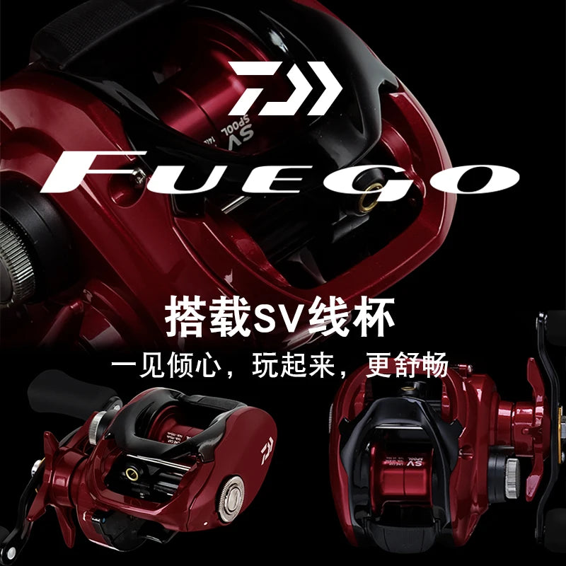 DAIWA FUEGO SV CS 103 Baitcasting Fishing Reel Low Profile 6.3/7.3 Gear Ratio MAX DRAG 5KG 5+1BB