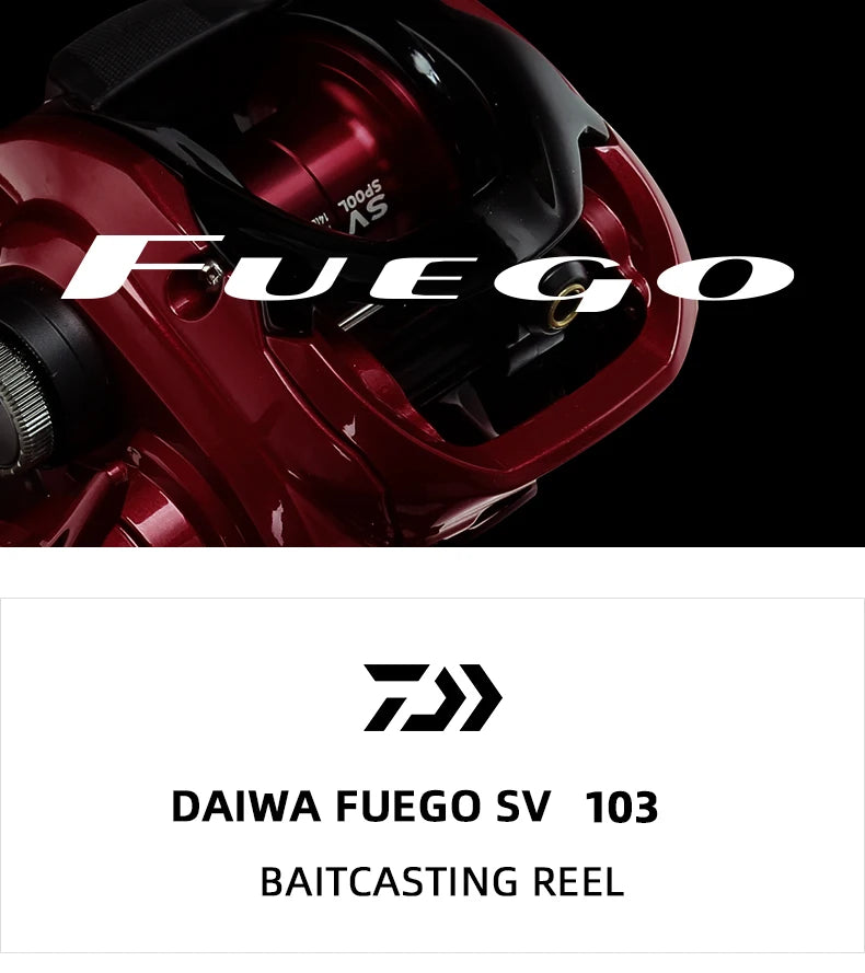 DAIWA FUEGO SV CS 103 Baitcasting Fishing Reel Low Profile 6.3/7.3 Gear Ratio MAX DRAG 5KG 5+1BB