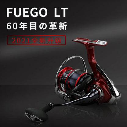 Molinete DAIWA FUEGO CS LT – 6.2:1 | 6+1 Rolamentos, Drag 12 kg, Corpo Metálico Leve e Alta Precisão