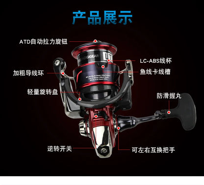Molinete DAIWA FUEGO CS LT – 6.2:1 | 6+1 Rolamentos, Drag 12 kg, Corpo Metálico Leve e Alta Precisão