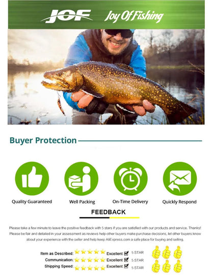 Linha JOF Multifilamento 4 Fios PE 300m / 500m – Super Forte e Sensível