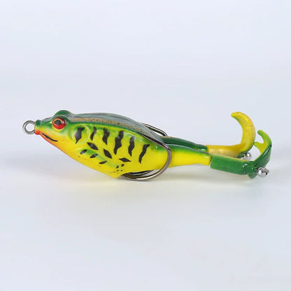 Isca de Superfície Soft Frog Topwater – Double Prop Legs 8 cm – Jungle Strike