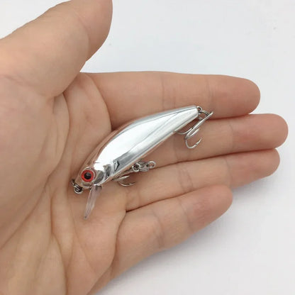 Isca de meia-água Mini Minnow Sinking 5,5cm 6,5g – Laser Silver Reflex