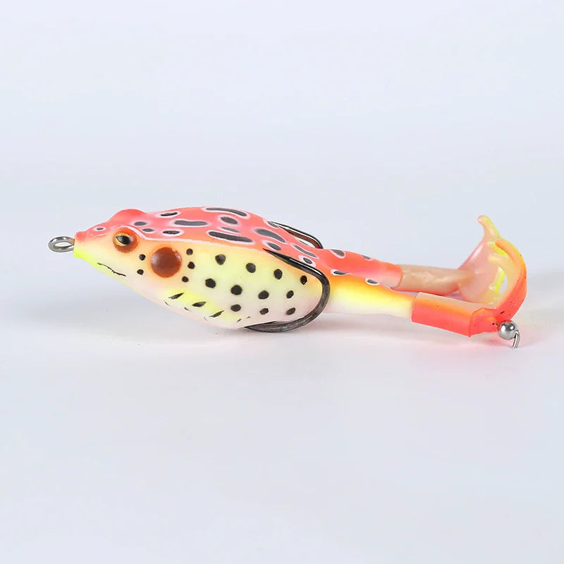 Isca de Superfície Soft Frog Topwater – Double Prop Legs 8 cm – Jungle Strike