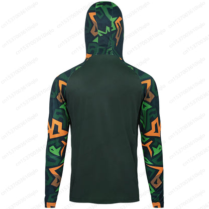 Camisa de Pesca HUK UPF 50+ com Capuz e Proteção UV – Secagem Rápida e Respirável