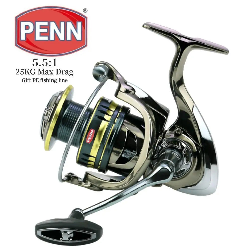 Molinete PENN XE1000-7000 Alto Drag 25kg | 5.5:1 | Pesca Mar, Rio e Lago
