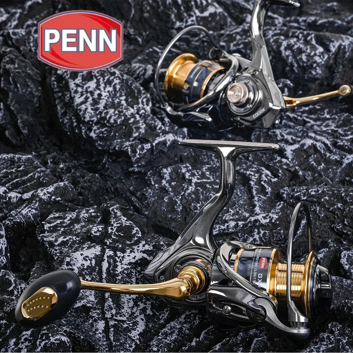 PENN GX1000-7000 Fishing Reel with 13+1 High-End Bearings, 25KG Max Drag, and Bonus PE Fishing Line Gift