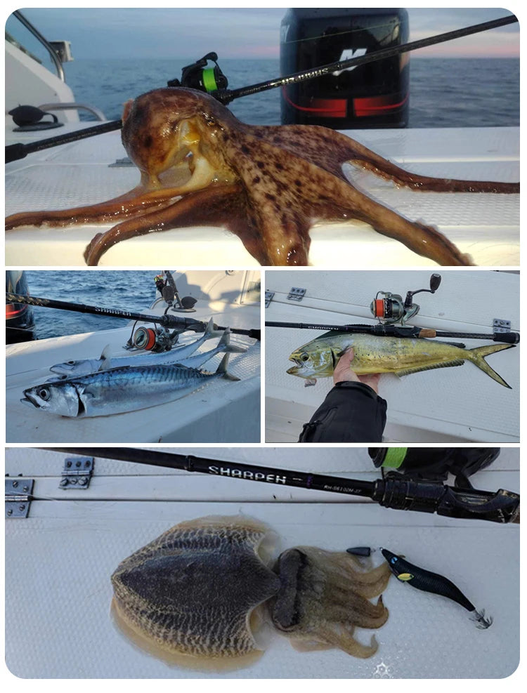 Vara PURELURE SHARPEN Travel em Carbono – Spinning e Casting | 4 Partes, Ação Rápida (FAST) e Componentes Fuji