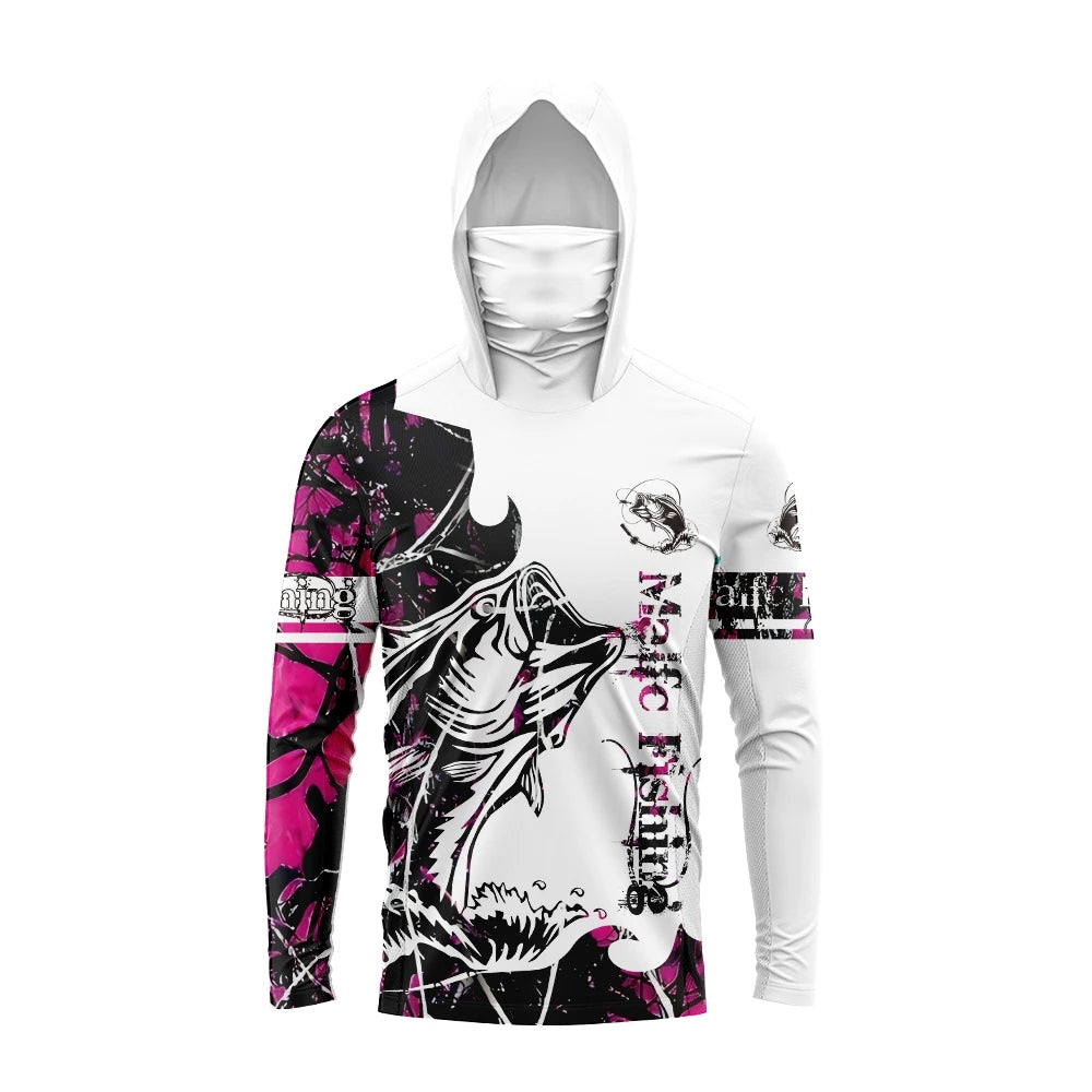 Camisa de Pesca MALFC com Capuz e Proteção Solar UV – Manga Longa e Secagem Rápida