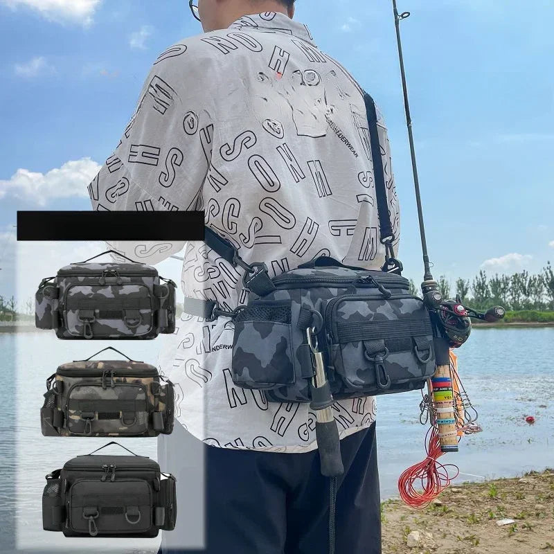 Mochila Sling Fishing Pro Térmica com Suporte para Vara