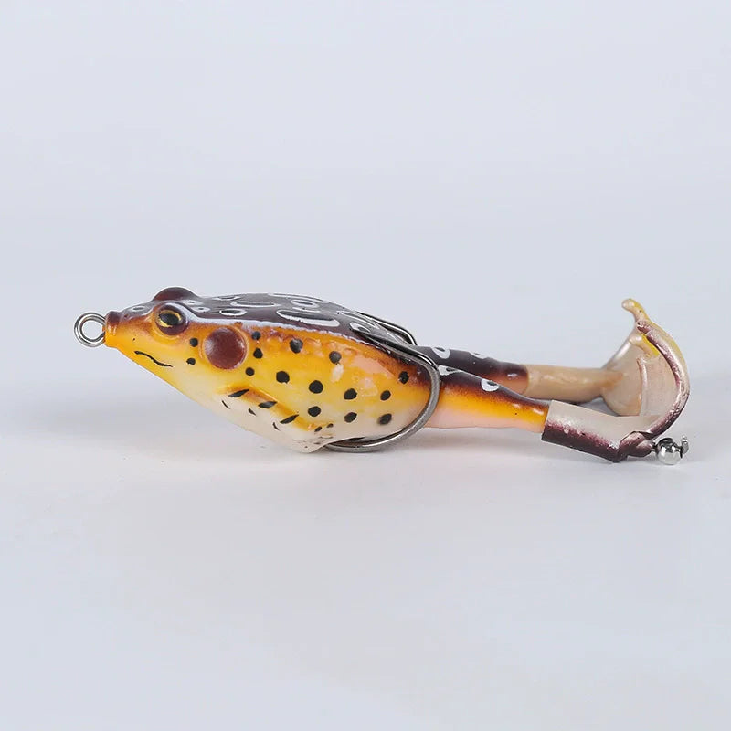 Isca de Superfície Soft Frog Topwater – Double Prop Legs 8 cm – Jungle Strike