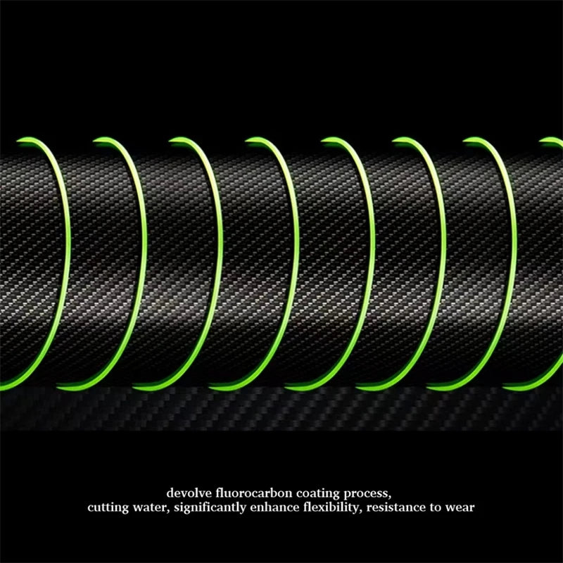 Linha de Pesca Monofilamento Japonesa 500m / 1000m – Super Strong Nylon com Revestimento Fluorocarbon