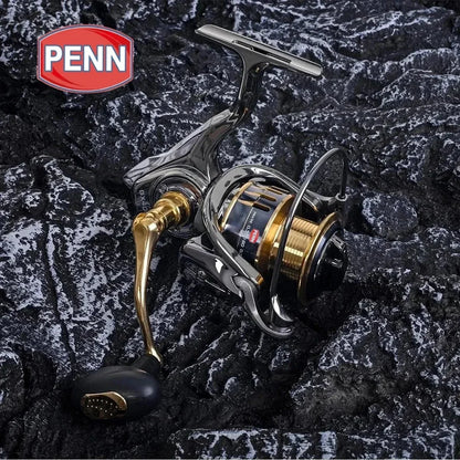 PENN GX1000-7000 Fishing Reel with 13+1 High-End Bearings, 25KG Max Drag, and Bonus PE Fishing Line Gift