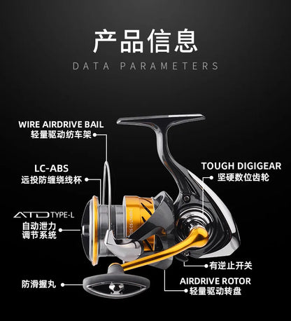 24 DAIWA REVROS CS LT Spinning Fishing Reel Baitcasting Reel 5+1BB Drag 5-12KG Low Gear Ratio Saltwater Wheels