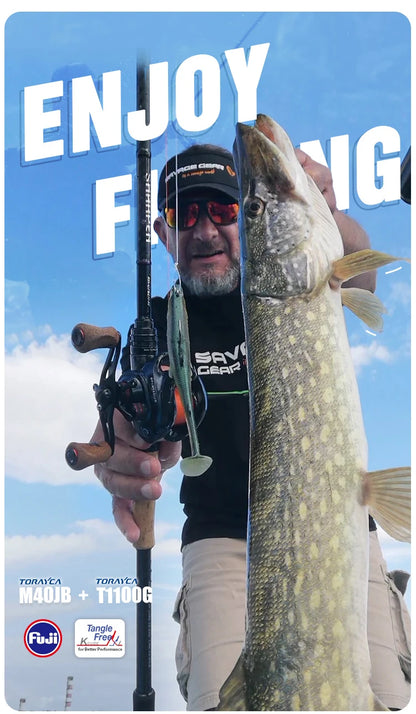 Vara PURELURE SHARPEN Travel em Carbono – Spinning e Casting | 4 Partes, Ação Rápida (FAST) e Componentes Fuji