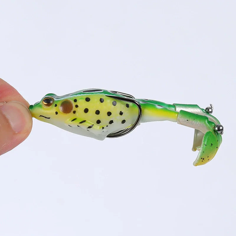 Isca de Superfície Soft Frog Topwater – Double Prop Legs 8 cm – Jungle Strike