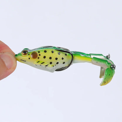 Isca de Superfície Soft Frog Topwater – Double Prop Legs 8 cm – Jungle Strike