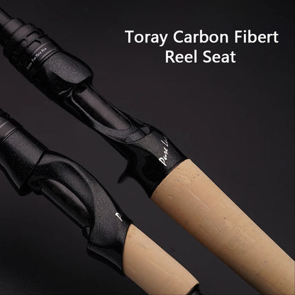 Vara PURELURE SHARPEN Travel em Carbono – Spinning e Casting | 4 Partes, Ação Rápida (FAST) e Componentes Fuji