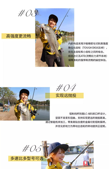 Molinete DAIWA CROSSFIRE aLT 2023 – 5.3:1 | Corpo Metálico Leve, Drag 5–12 kg e Carretel ABS de Alta Resistência