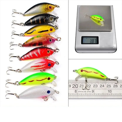 56pcs/lot Almighty Mixed Fishing Lure Bait Set With Hooks, Wobbler Crankbaits Swimbait Minnow Hard Baits, Spinners Carp Fishing
