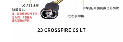Molinete DAIWA CROSSFIRE aLT 2023 – 5.3:1 | Corpo Metálico Leve, Drag 5–12 kg e Carretel ABS de Alta Resistência