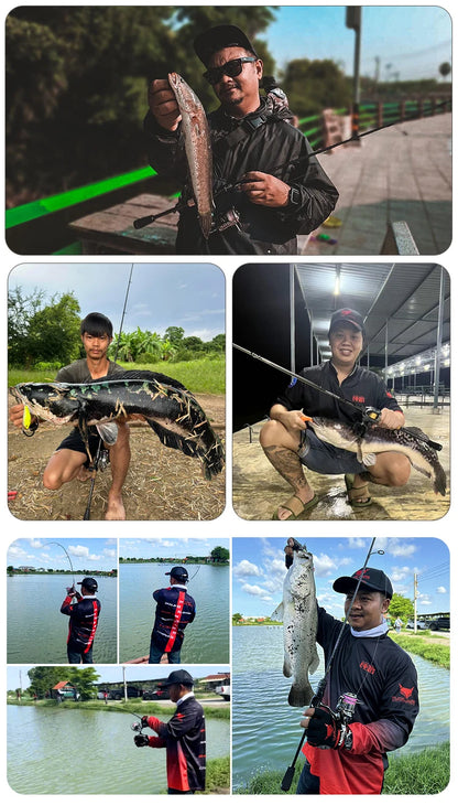 Vara PURELURE SHARPEN Travel em Carbono – Spinning e Casting | 4 Partes, Ação Rápida (FAST) e Componentes Fuji