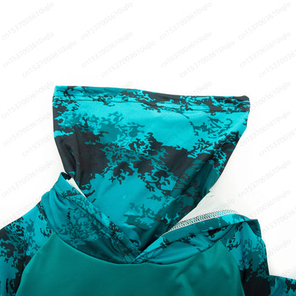 Camisa de Pesca HUK UPF 50+ com Capuz e Proteção UV – Secagem Rápida e Respirável