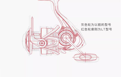 2023 DAIWA CROSSFIRE LT Spinning Fishing Reel 1000-6000 ABS Metail Spool 5-12KG Power Hard Gear
