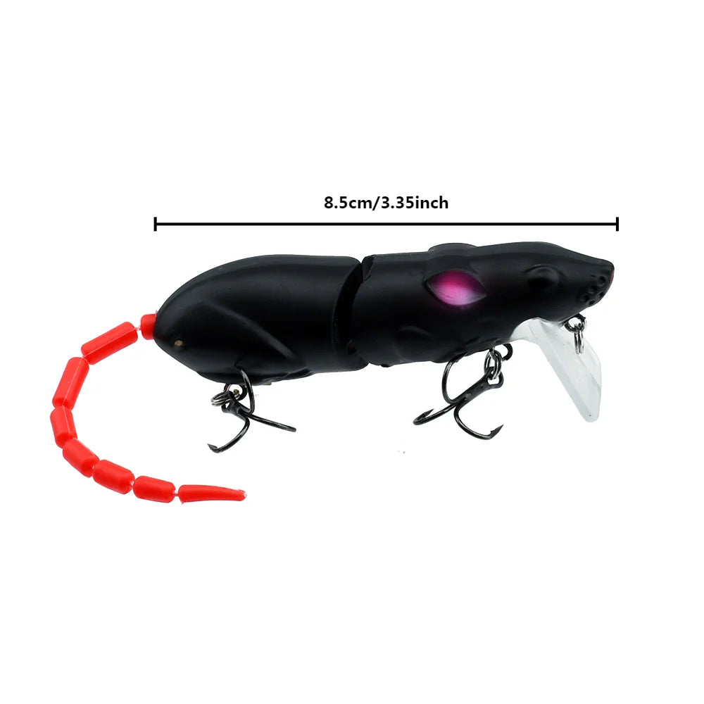 Isca de Superfície Artificial Mouse Swimbait 15,5 cm – Floating Rat