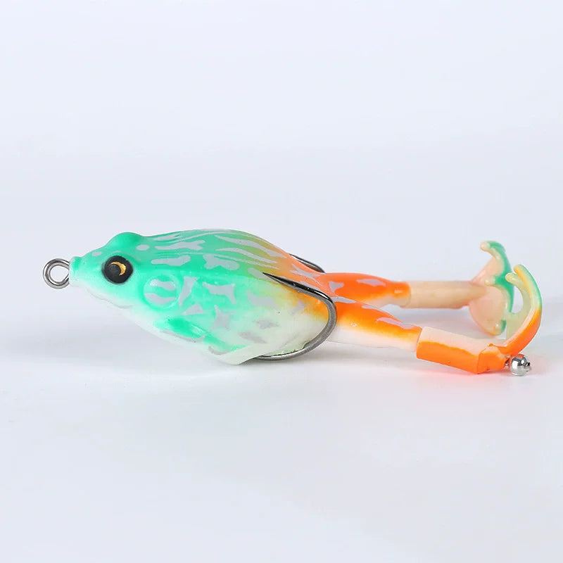 Isca de Superfície Soft Frog Topwater – Double Prop Legs 8 cm – Jungle Strike